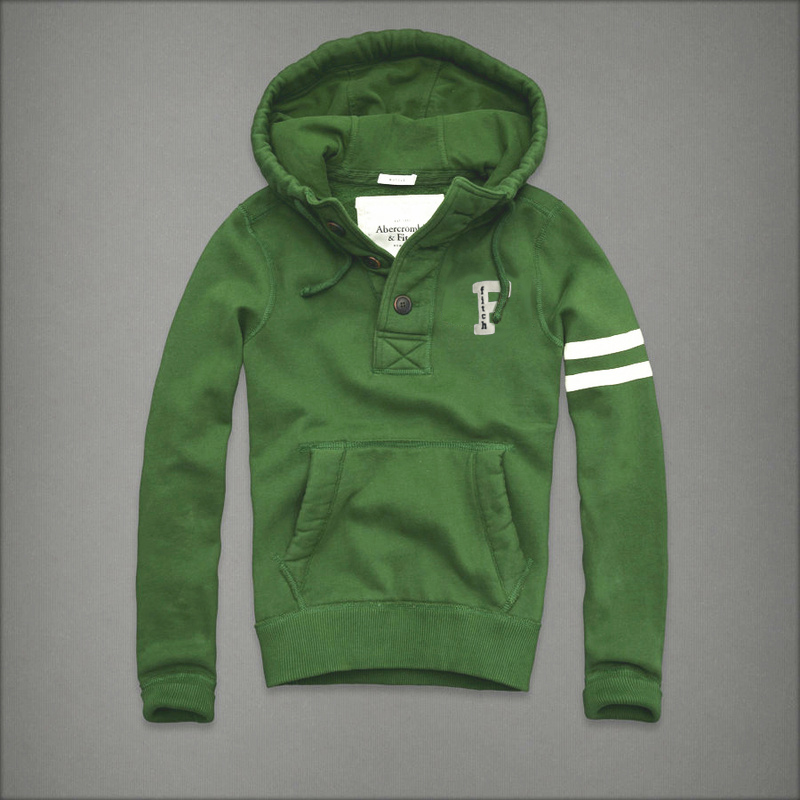 Abercrombie Fitch Hombres Con Botón Capucha AF6512